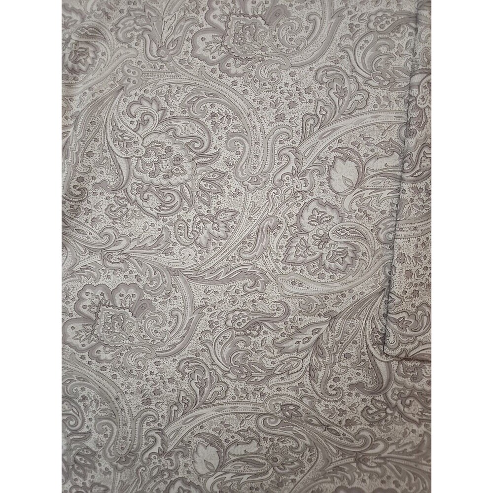 Large Pillow Case Lot Of  1 King Paisley White Gray Green Cover